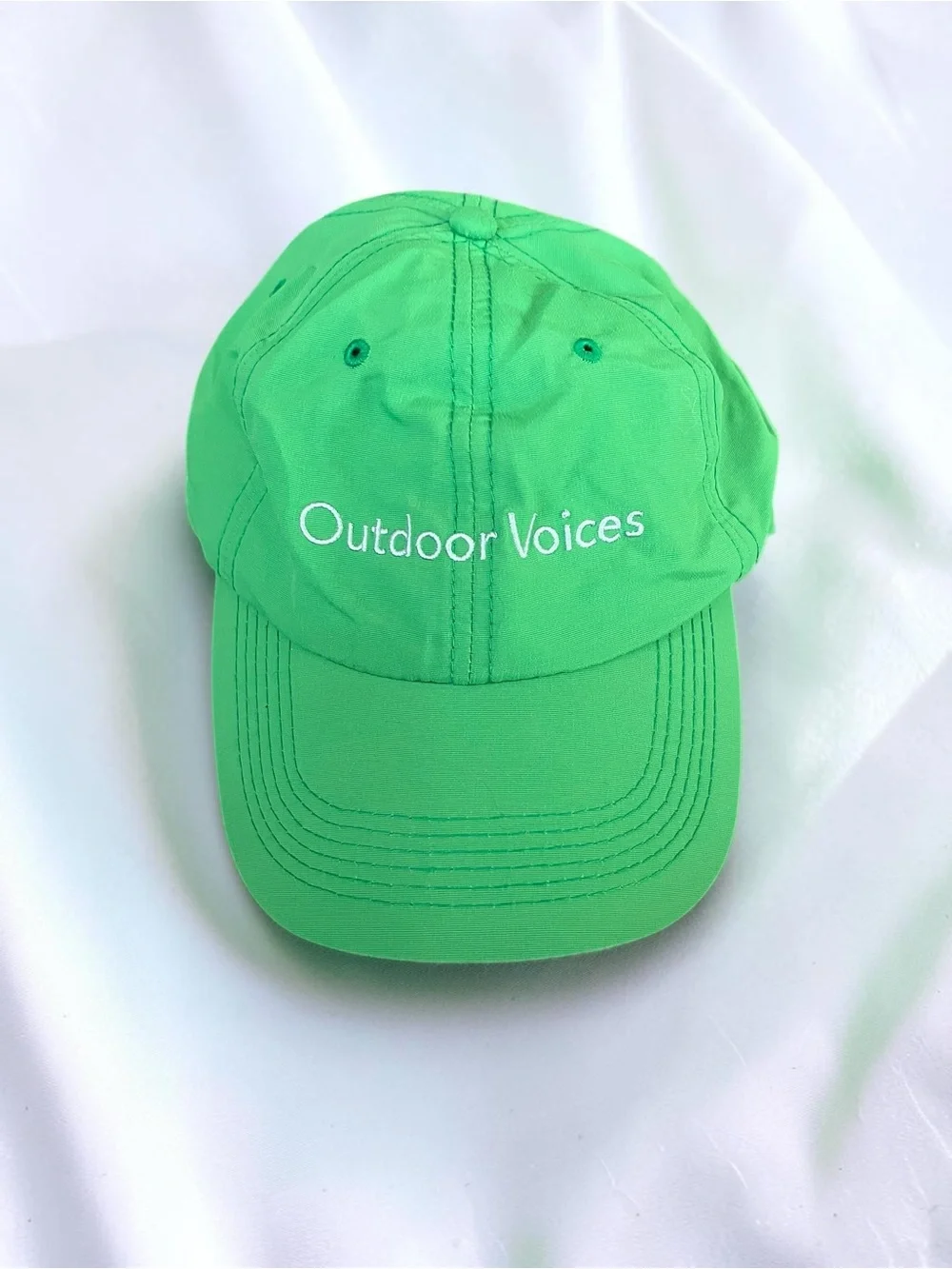 Outdoor Voices Exclusive Aspen Store Opening Unisex Baseball Cap - Bright Green